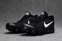 femmes nike air vapor max flyknit utility flyknit black white